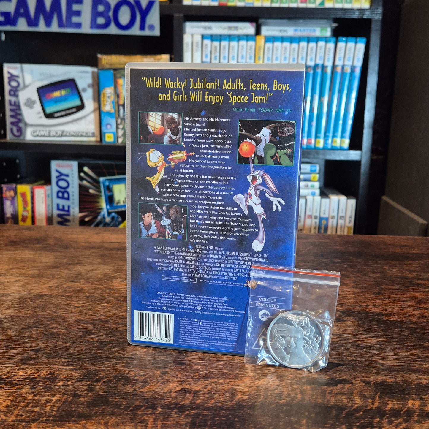 Space Jam VHS With Bonus Coin!