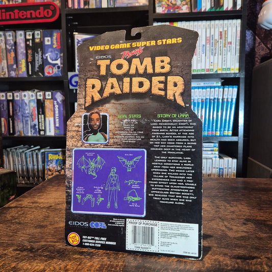 1997 Toy Biz Tomb Raider Video Game Superstars Lara Croft Figure - SEALED