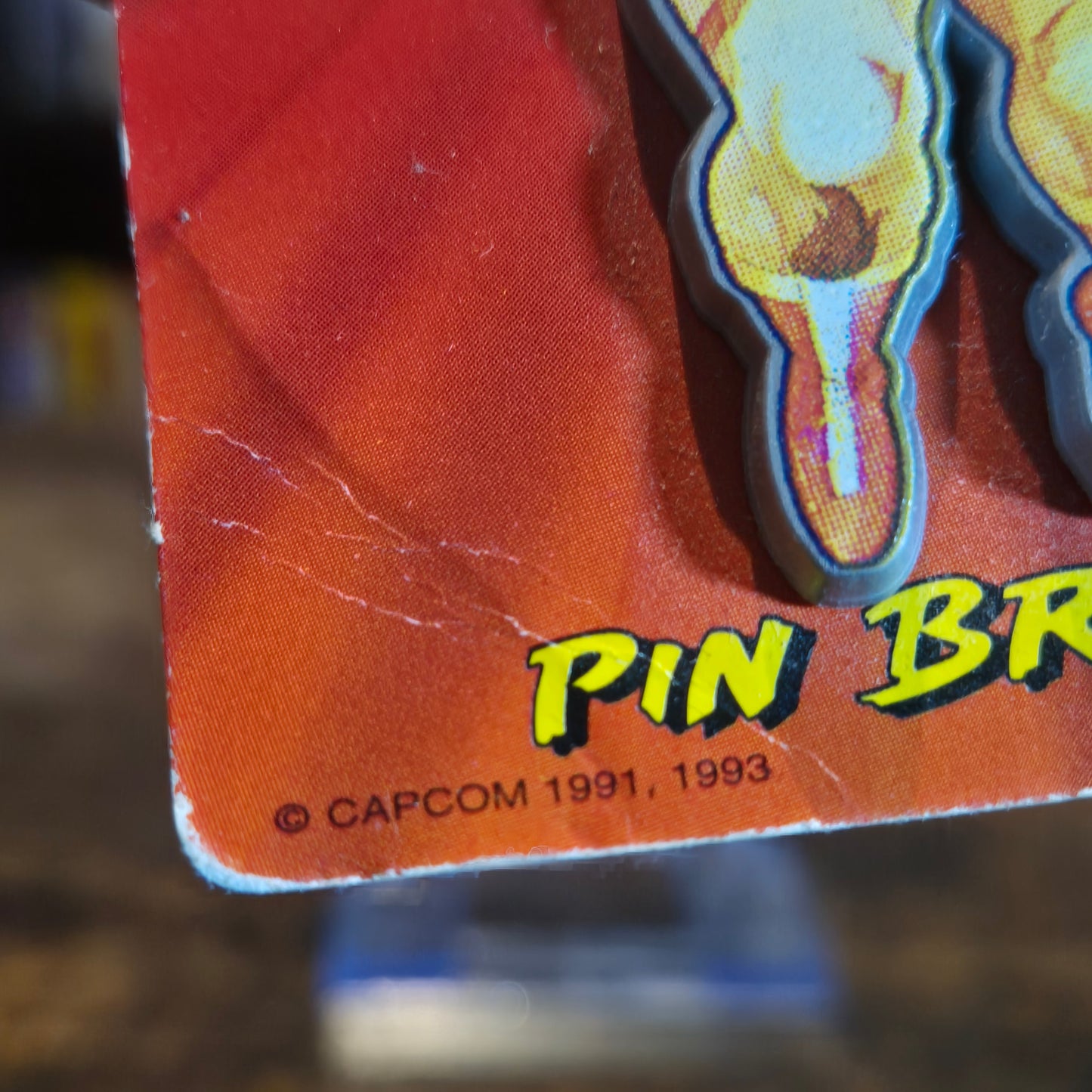 1991 / 1993 CAPCOM STREET FIGHTER II PIN / BROOCH - ZANGIEF