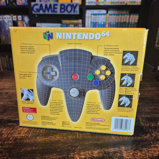 Nintendo 64 Black Controller - Boxed