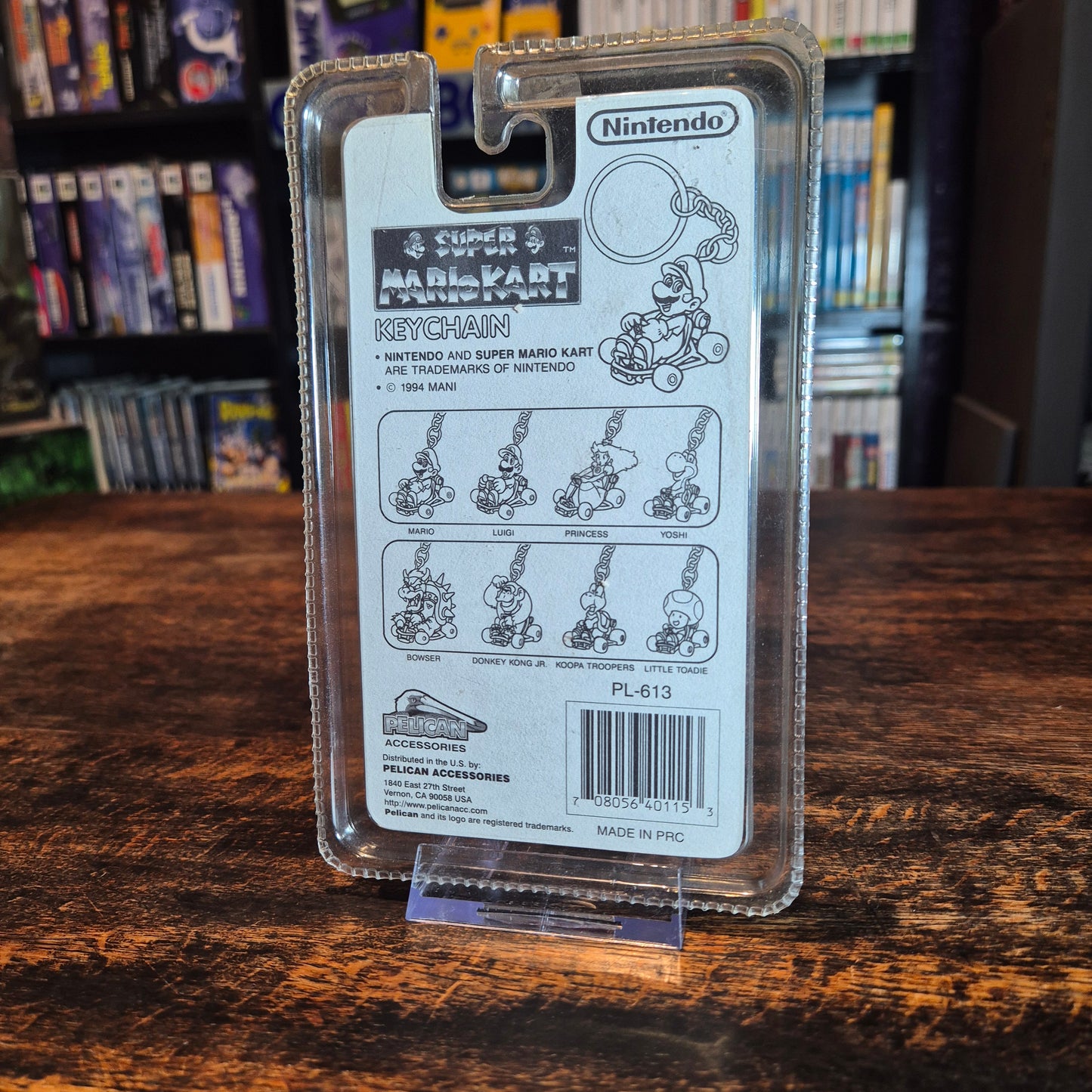Super Mario Kart Keychain (1994) - Mario - Sealed