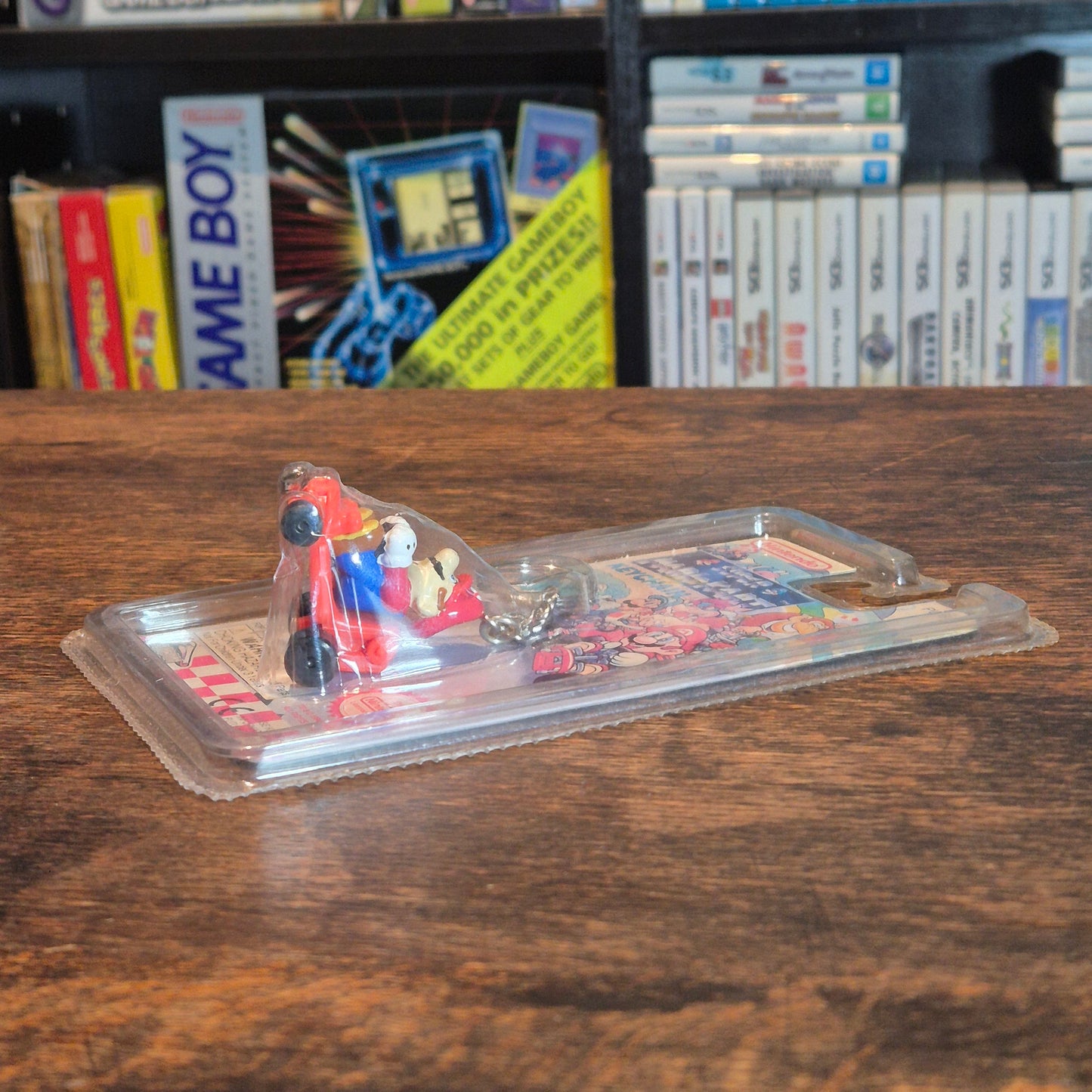 Super Mario Kart Keychain (1994) - Mario - Sealed