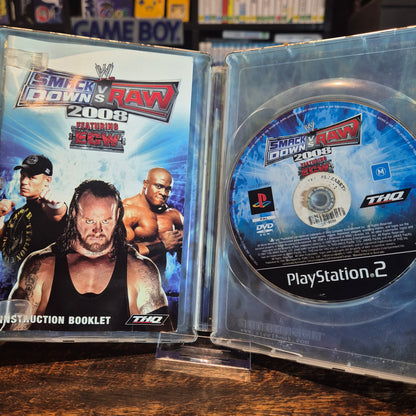 WWE Smack Down vs Raw 2008 Steelbook - GAME INCLUDED - Playstation 2