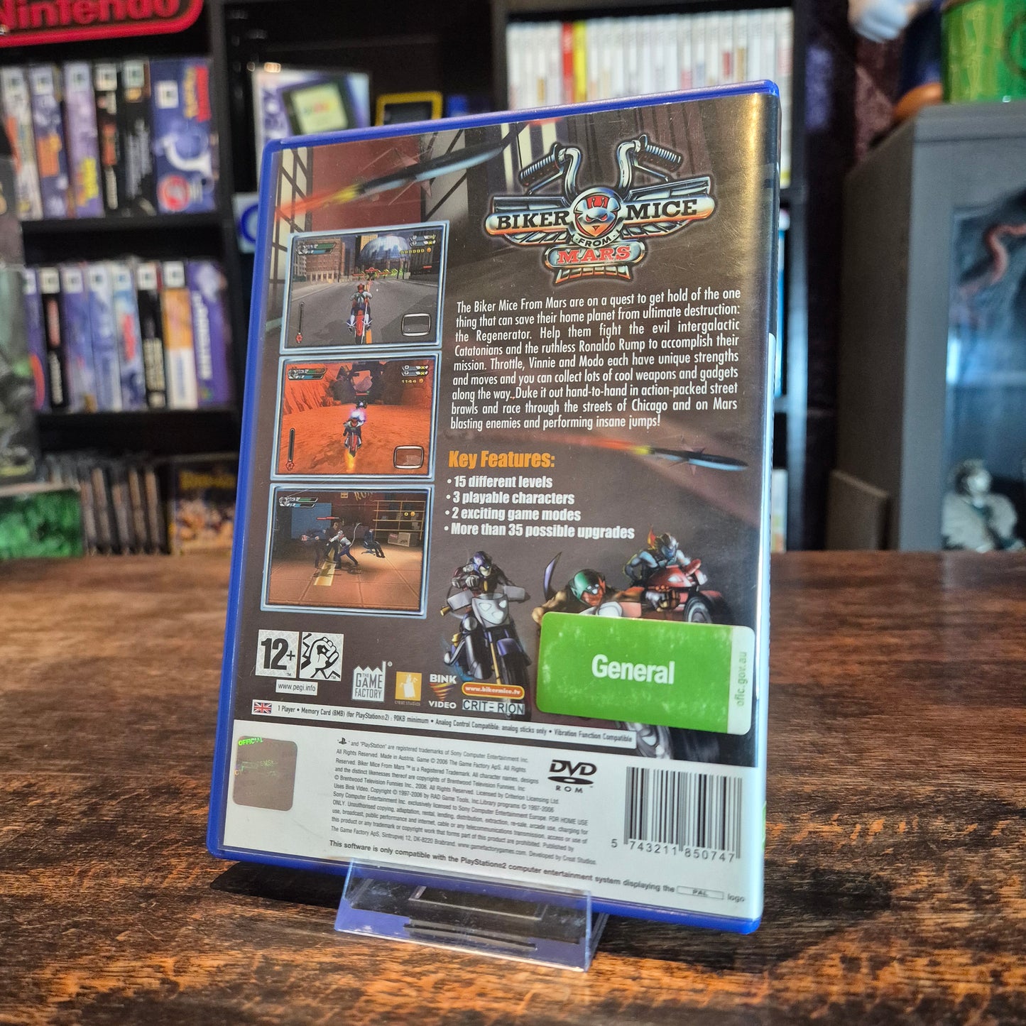Biker Mice From Mars - Complete - Playstation 2