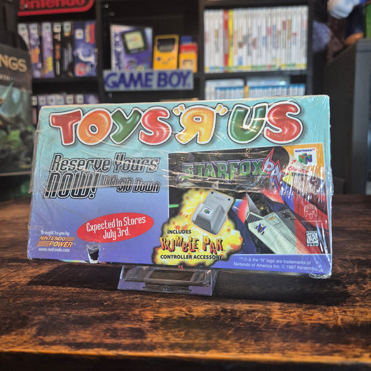 Starfox 64 Toys R Us Promo VHS - 1997 Nintendo - SEALED