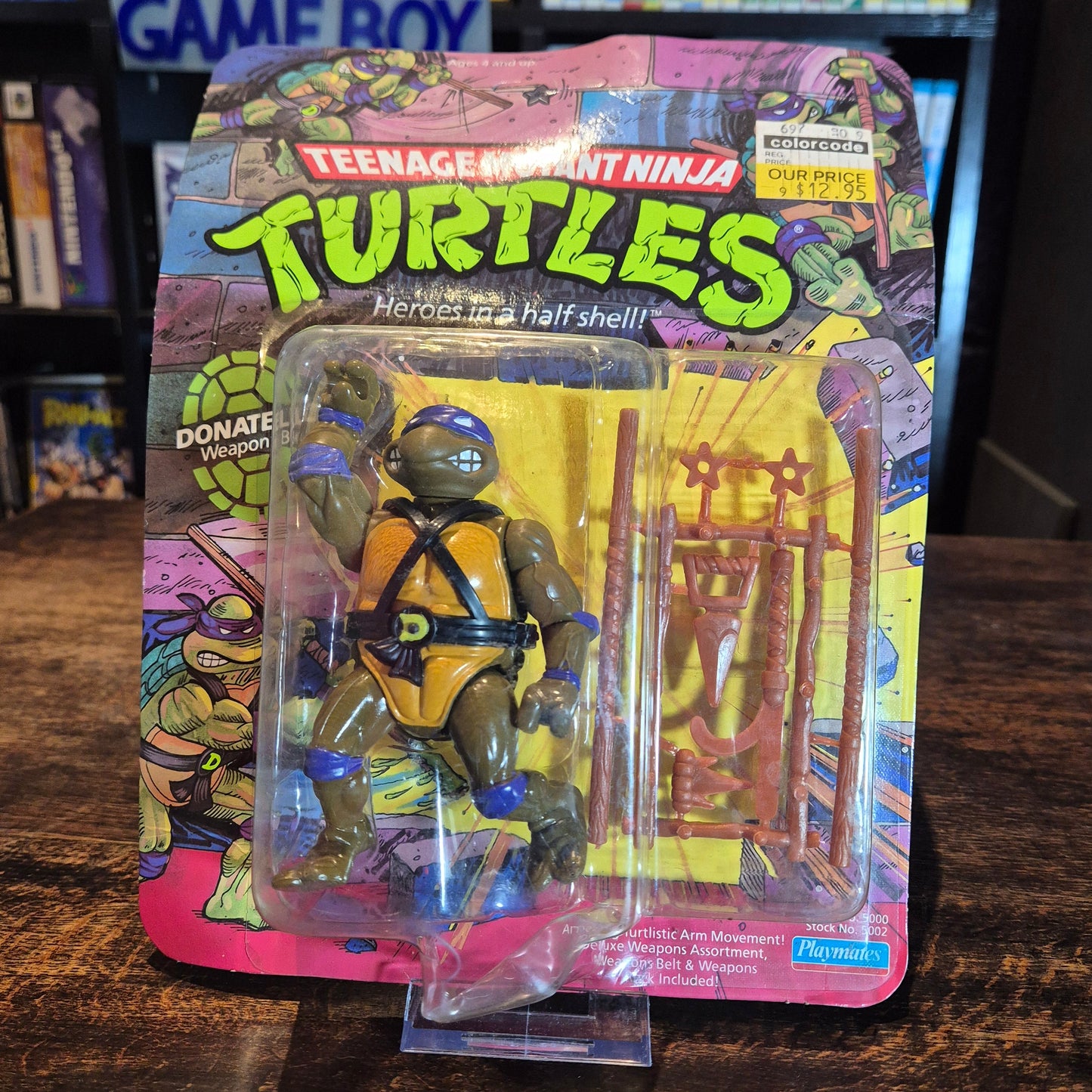 1988 Playmates Teenage Mutant Ninja Turtles Donatello Action Figure - Sealed