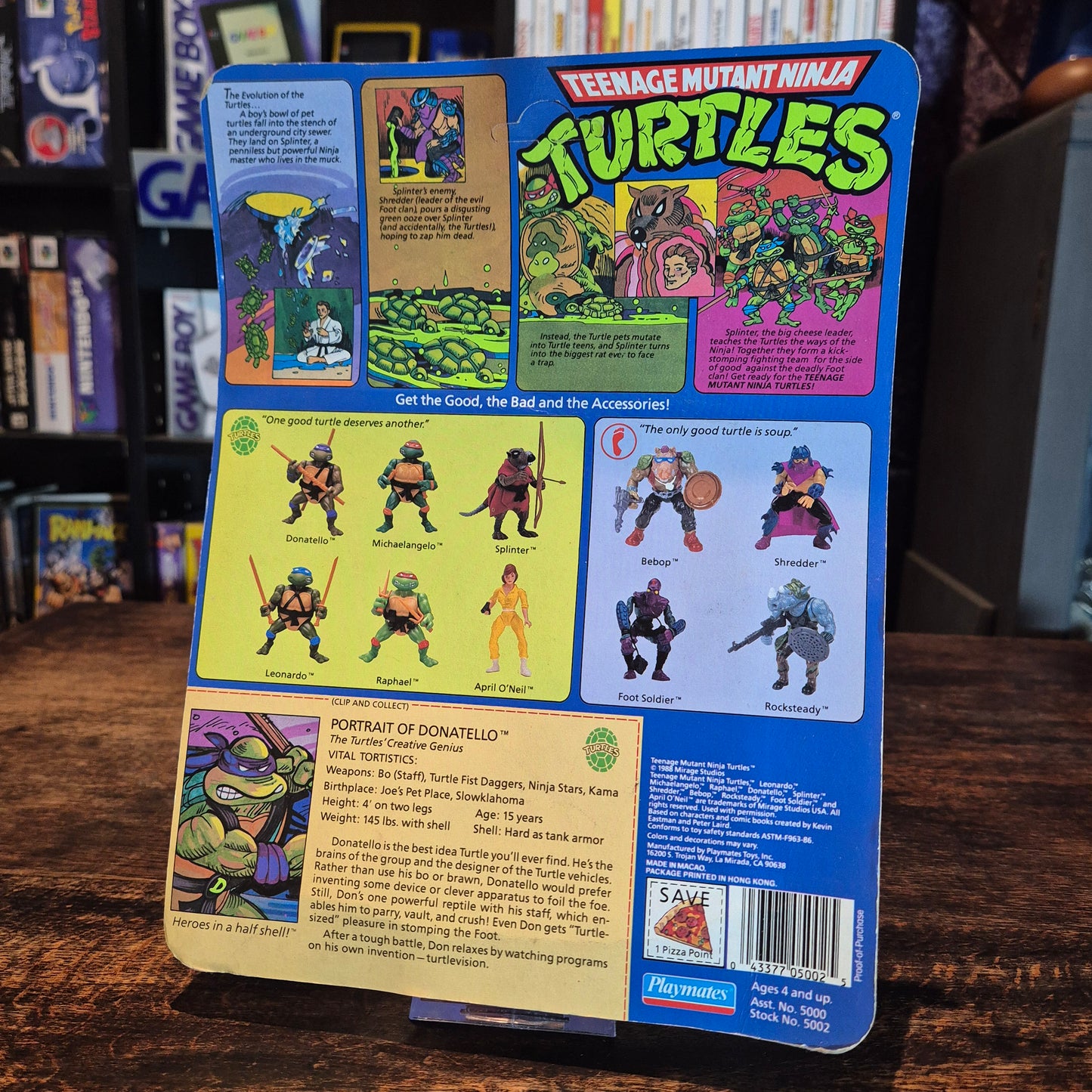 1988 Playmates Teenage Mutant Ninja Turtles Donatello Action Figure - Sealed