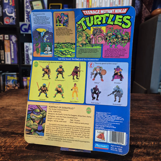 1988 Playmates Teenage Mutant Ninja Turtles Donatello Action Figure - Sealed