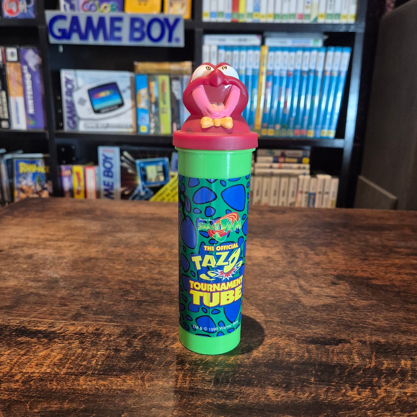 Space Jam Monster Bupkus Tazo Tube - 1996 Warner Bros