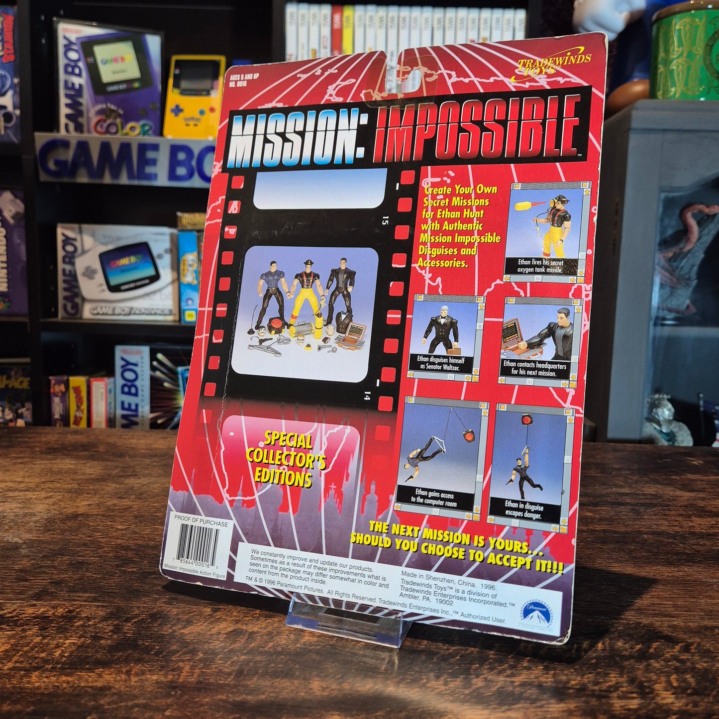 1996 Mission Impossible Ethan Hunt Fireman Action Figure - SEALED