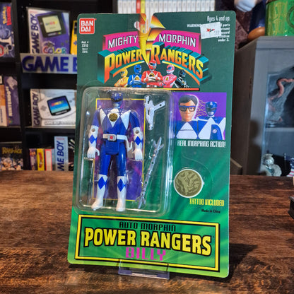 1994 Bandai Power Rangers Auto Morphin Flip Head Blue Ranger Billy Figure - SEALED