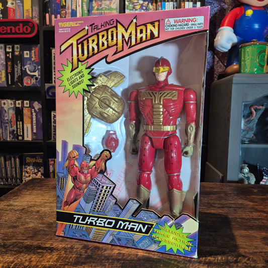 1996 Tiger Electronics 13 1/2in Talking Turbo Man Action Figure - SEALED