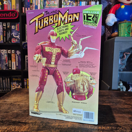 1996 Tiger Electronics 13 1/2in Talking Turbo Man Action Figure - SEALED