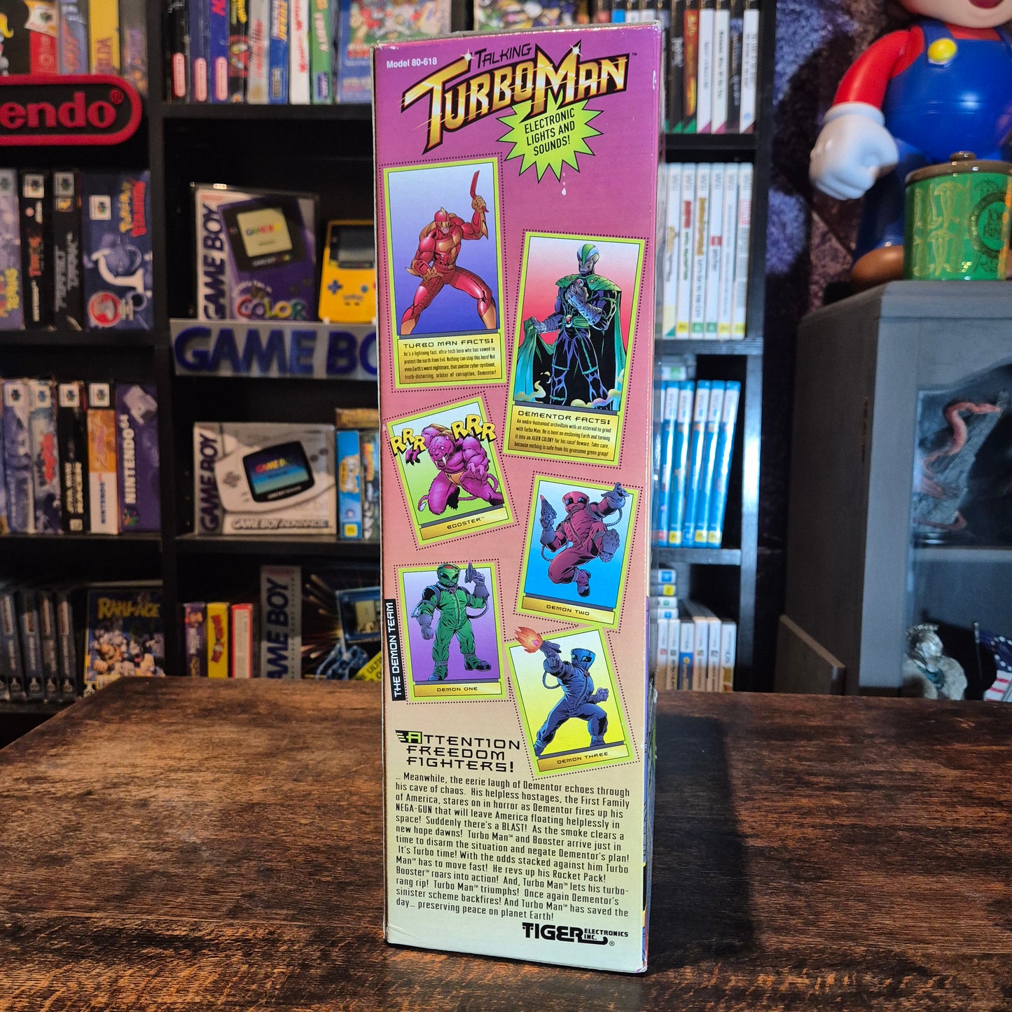 1996 Tiger Electronics 13 1/2in Talking Turbo Man Action Figure - SEALED