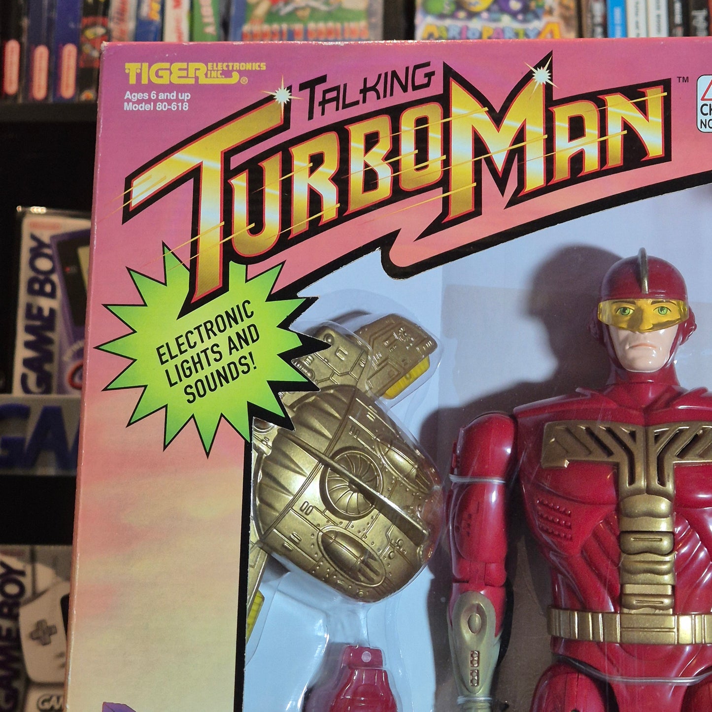 1996 Tiger Electronics 13 1/2in Talking Turbo Man Action Figure - SEALED