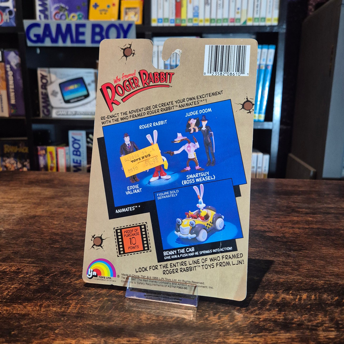 1988 LJN Who Framed Roger Rabbit Animates Toy - SEALED