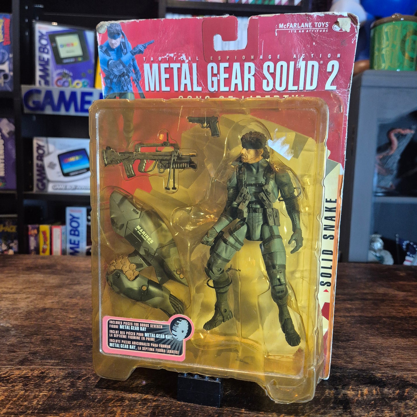 Metal Gear Solid 2 Sons Of Liberty 2001 McFarlane Toys - Solid Snake - Sealed