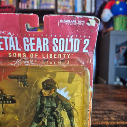 Metal Gear Solid 2 Sons Of Liberty 2001 McFarlane Toys - Solid Snake - Sealed