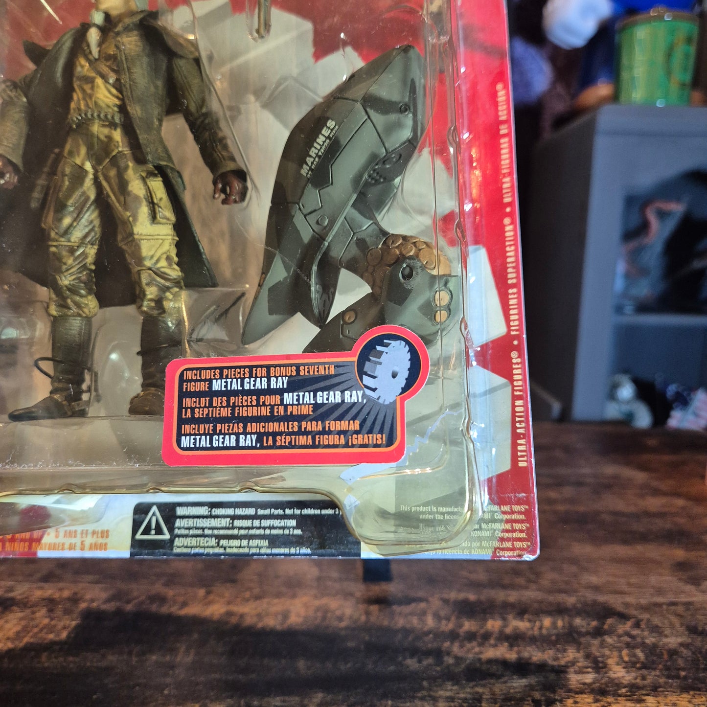 Metal Gear Solid 2 Sons Of Liberty 2001 McFarlane Toys - Revolver Ocelot - Sealed