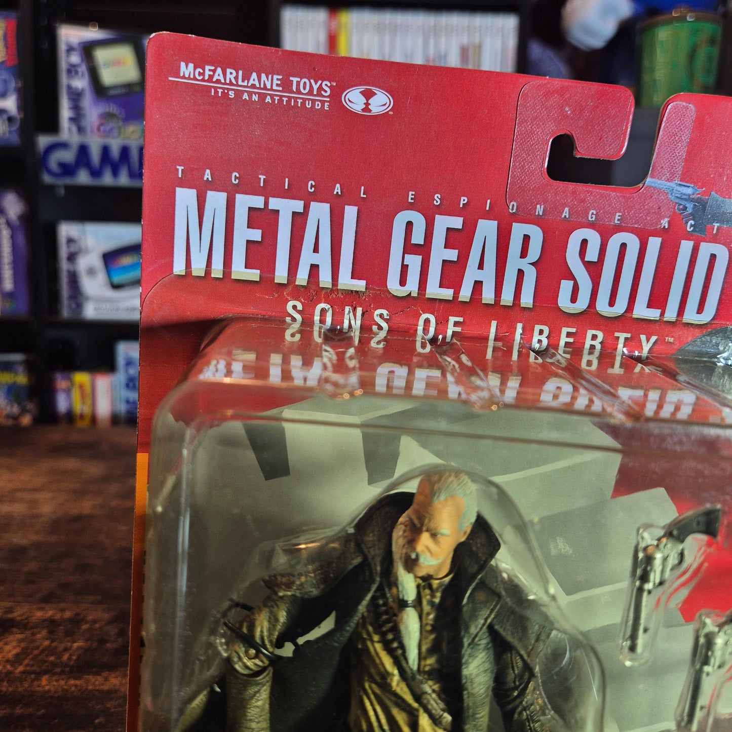 Metal Gear Solid 2 Sons Of Liberty 2001 McFarlane Toys - Revolver Ocelot - Sealed