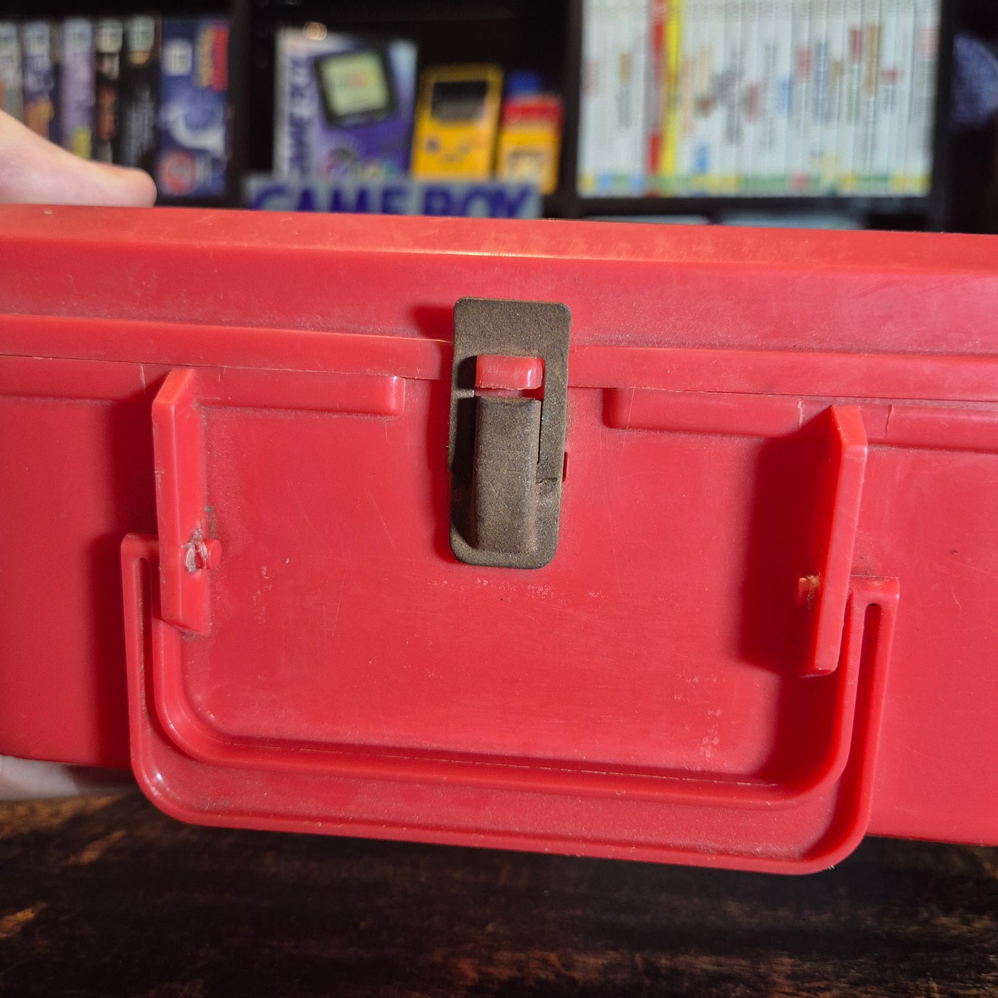 1988 Nintendo Super Mario Bros Red Plastic Lunchbox W/ Thermos (Aladdin)
