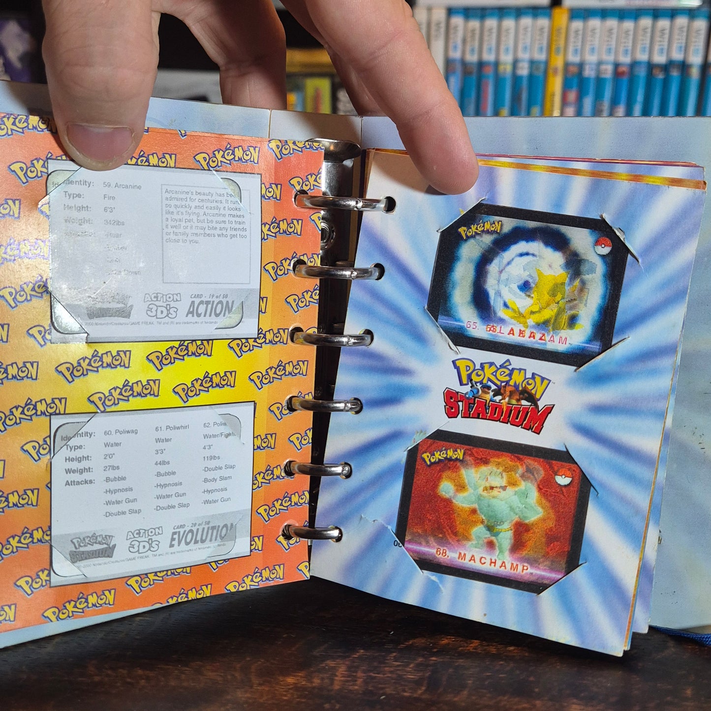 Pokemon Stadium Action 3D's - Complete Set + Collectors Record