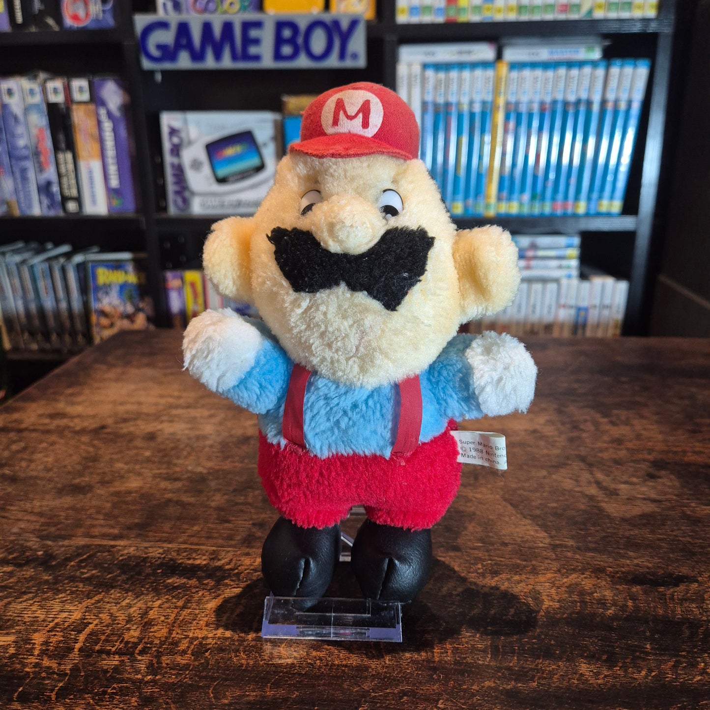 1988 Super Mario Bros Stuffed Plush Toy Nintendo of America NES Official