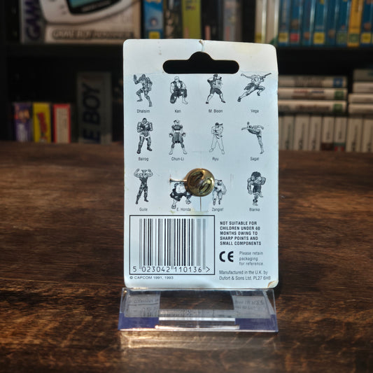 1991 / 1993 CAPCOM STREET FIGHTER II PIN / BROOCH - E. HONDA
