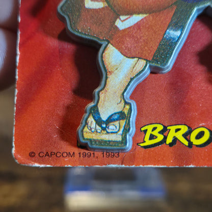1991 / 1993 CAPCOM STREET FIGHTER II PIN / BROOCH - E. HONDA