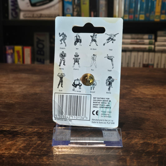 1991 / 1993 CAPCOM STREET FIGHTER II PIN / BROOCH - ZANGIEF