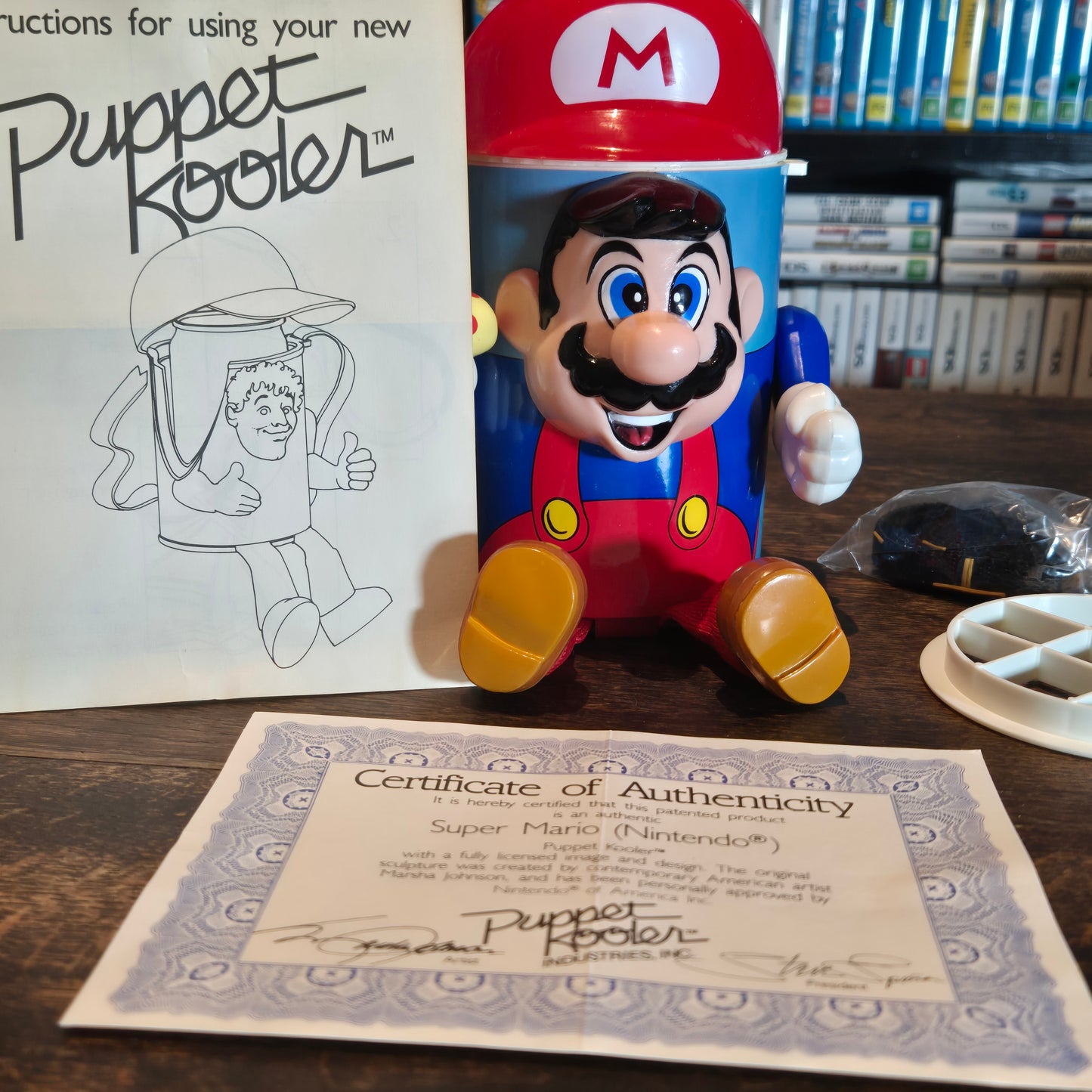 1989 Nintendo Super Mario Bros Puppet Kooler - 1st Edition Complete