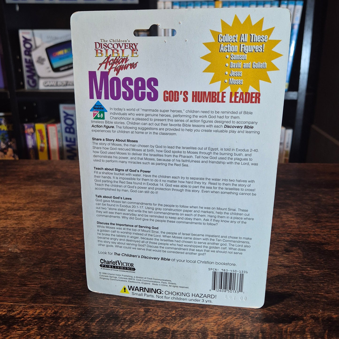 1998 The Children's Discovery Moses Action Figure - Sealed