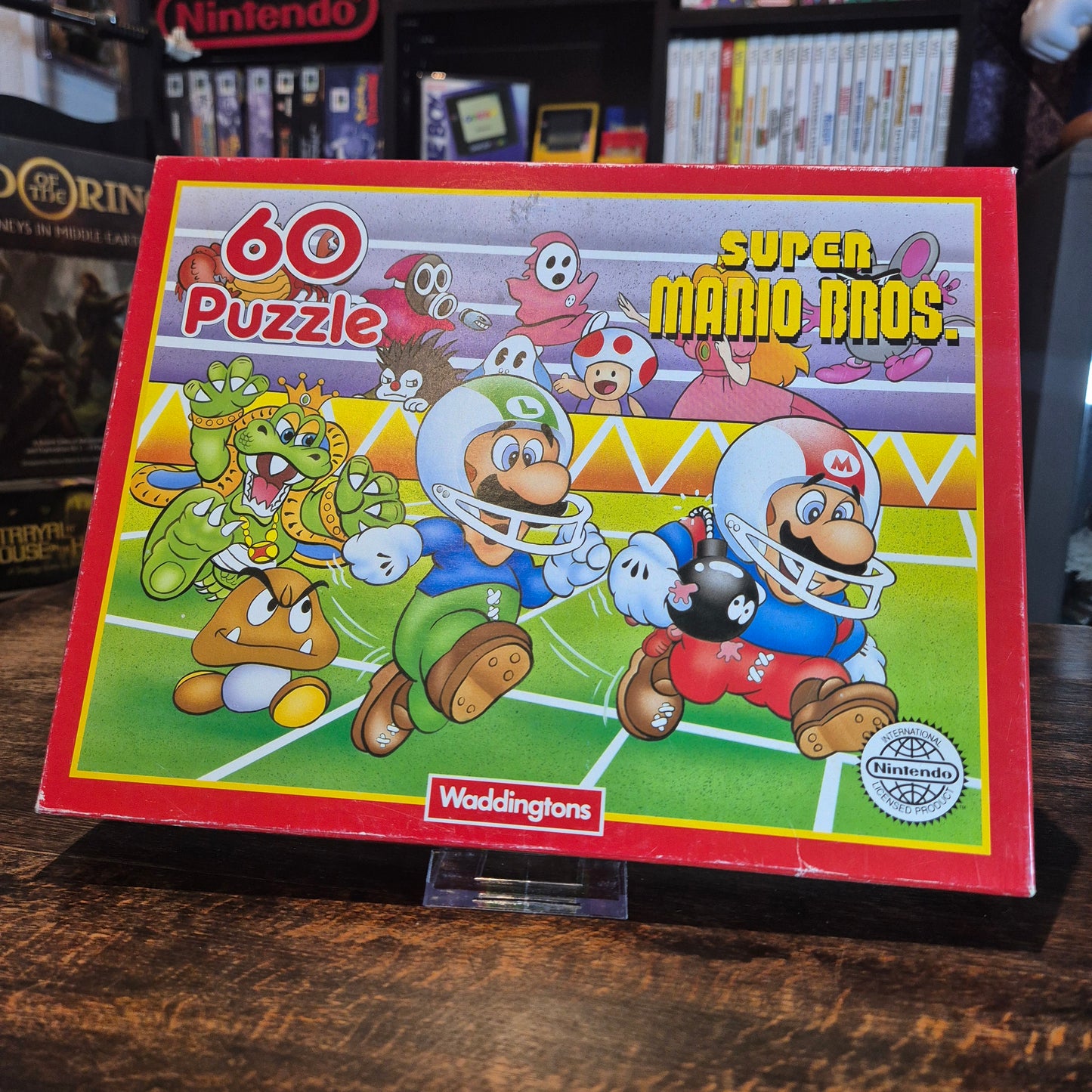 1991 Waddingtons - Super Mario Bros 60 Piece Puzzle - Complete