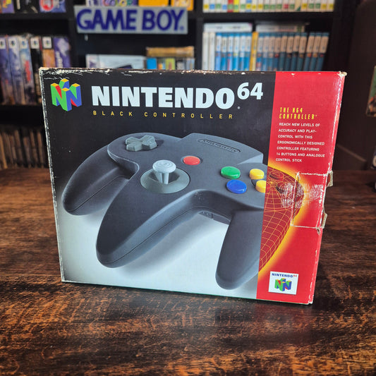 Nintendo 64 Black Controller - Boxed