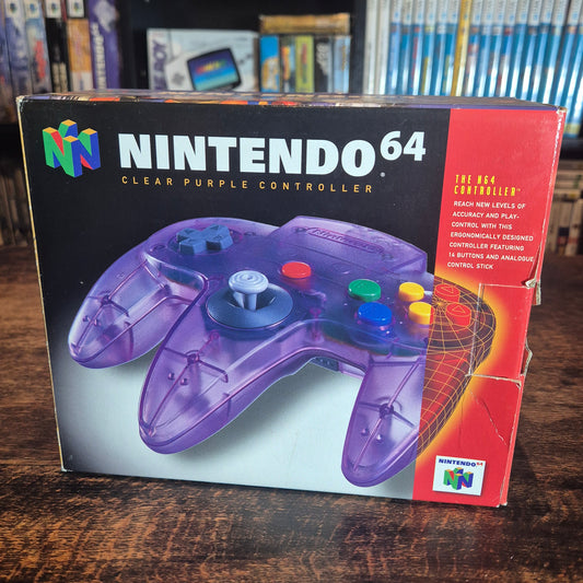 Nintendo 64 Atomic Purple Controller - Boxed