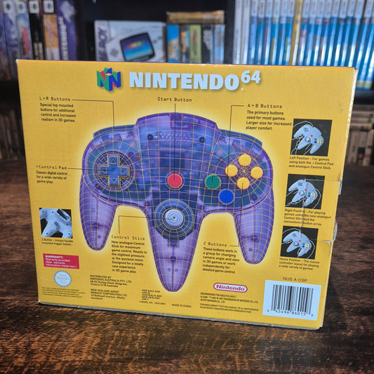 Nintendo 64 Atomic Purple Controller - Boxed