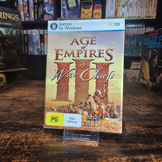 Age of Empires III The War Chiefs Expansion + Base Game - Complete - PC
