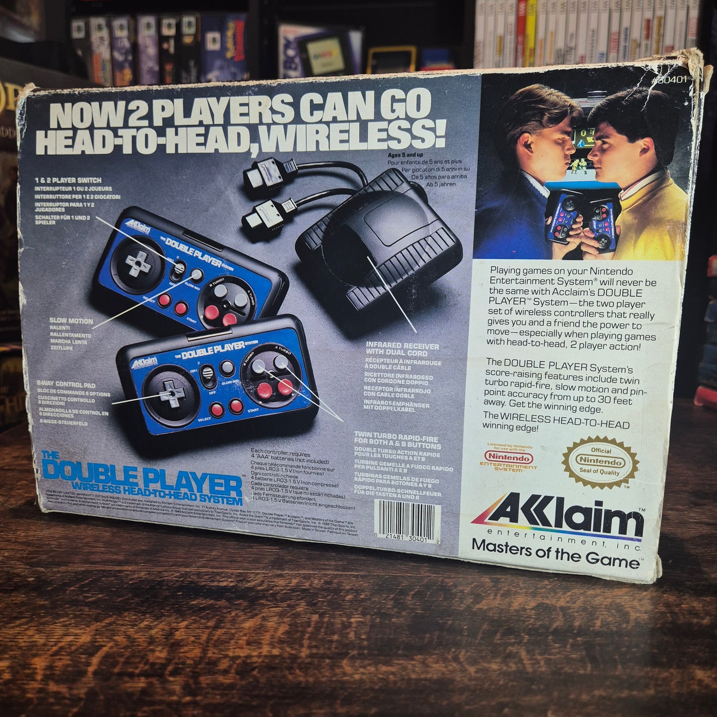 1989 Nintendo NES Acclaim Double Player - Complete - NES