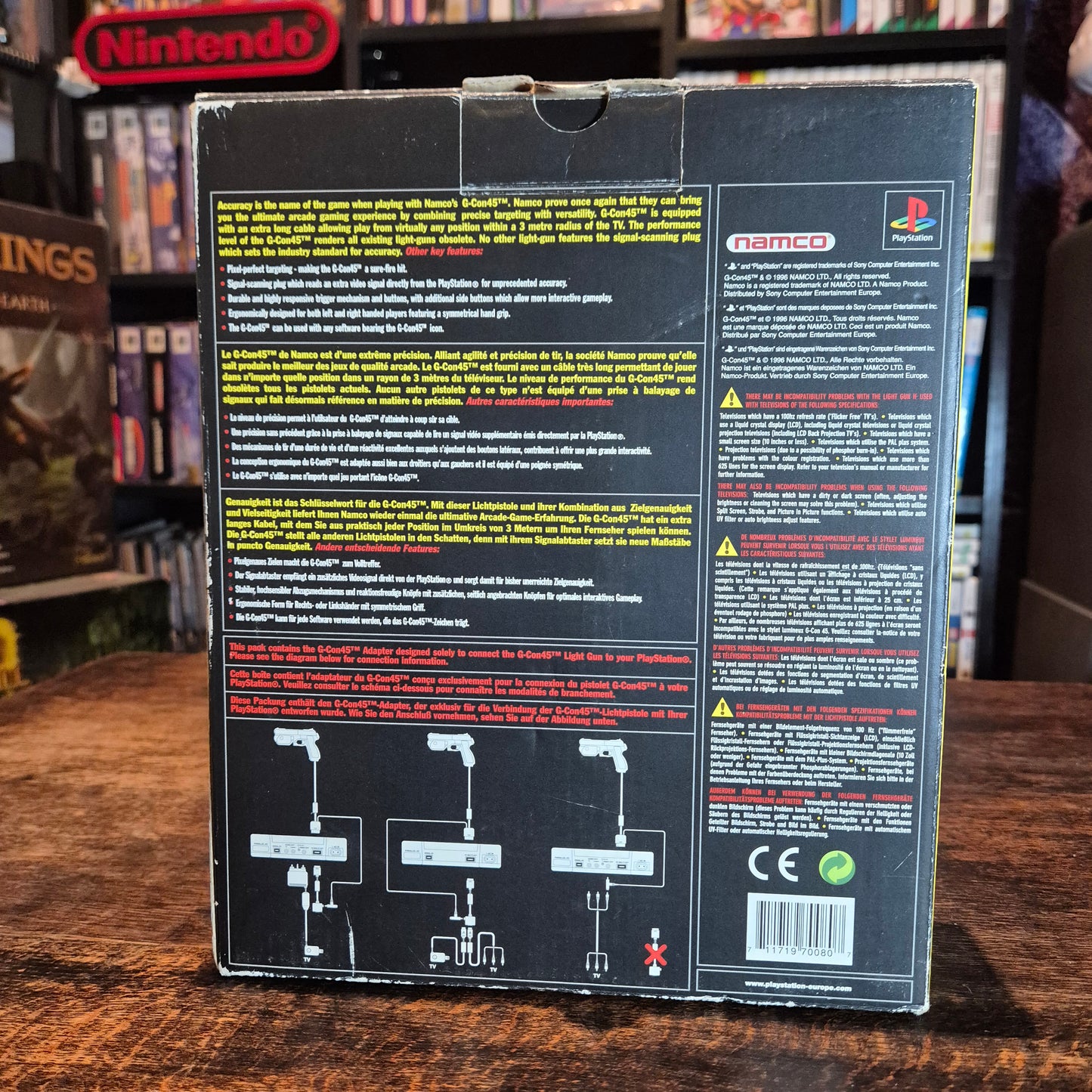 Namco Playstation 1 G-Con 45 Light Gun - Boxed