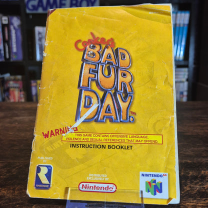 Conker's Bad Fur Day - Complete - Nintendo 64 + Free Acrylic Case