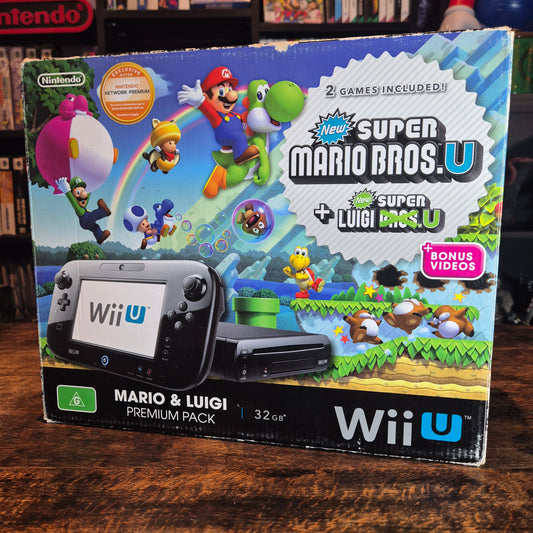 Nintendo Wii U Mario & Luigi Premium Pack Console - Boxed - PAL
