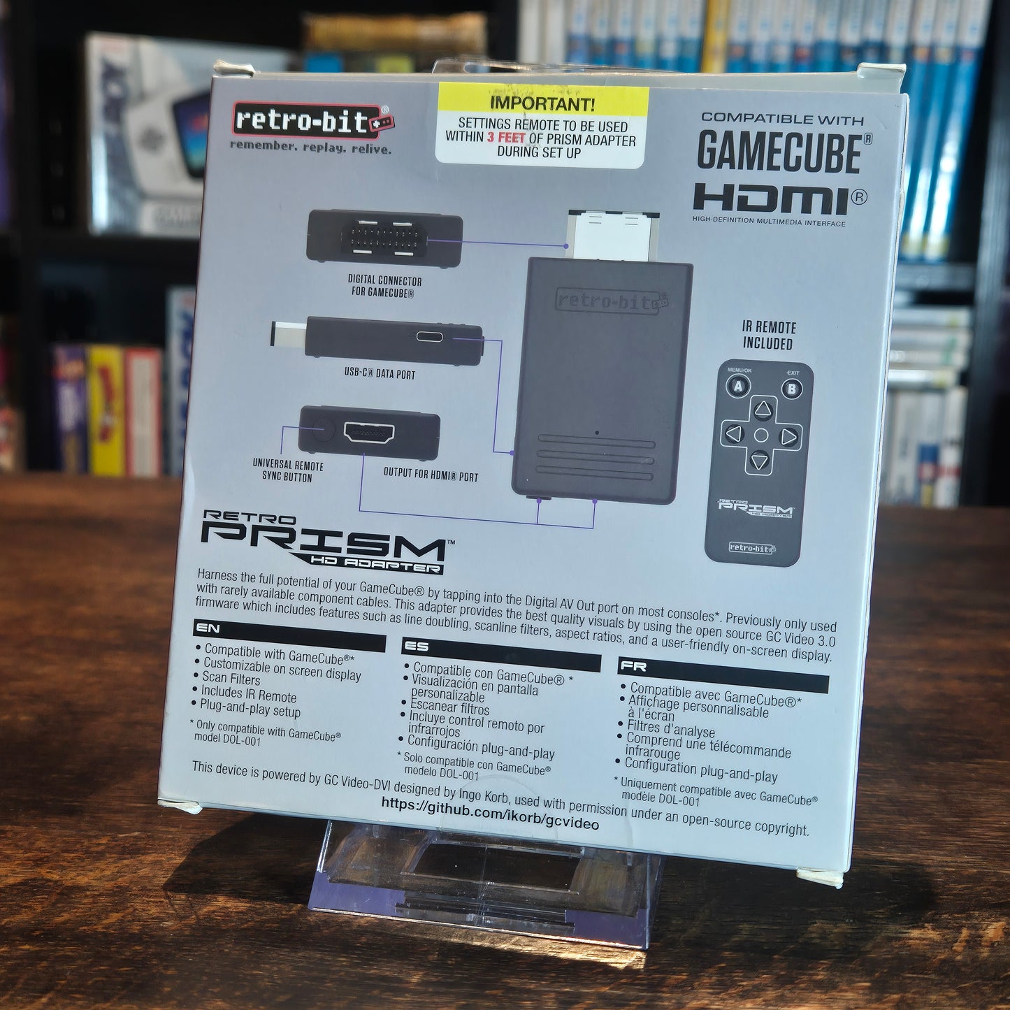 Retro-Bit Prism HDMI Adapter for GameCube - AV to HDMI Converter/Upscaler