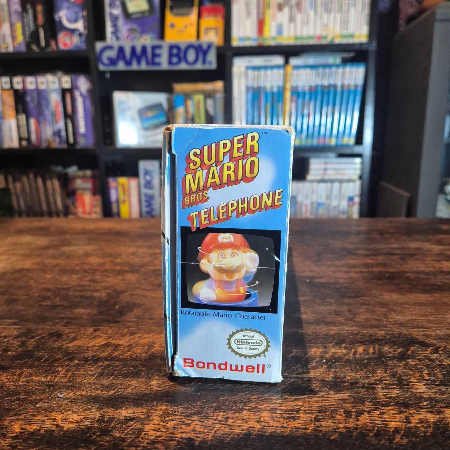 1990 Super Mario Bros Telephone - Blue - Official Nintendo - Boxed