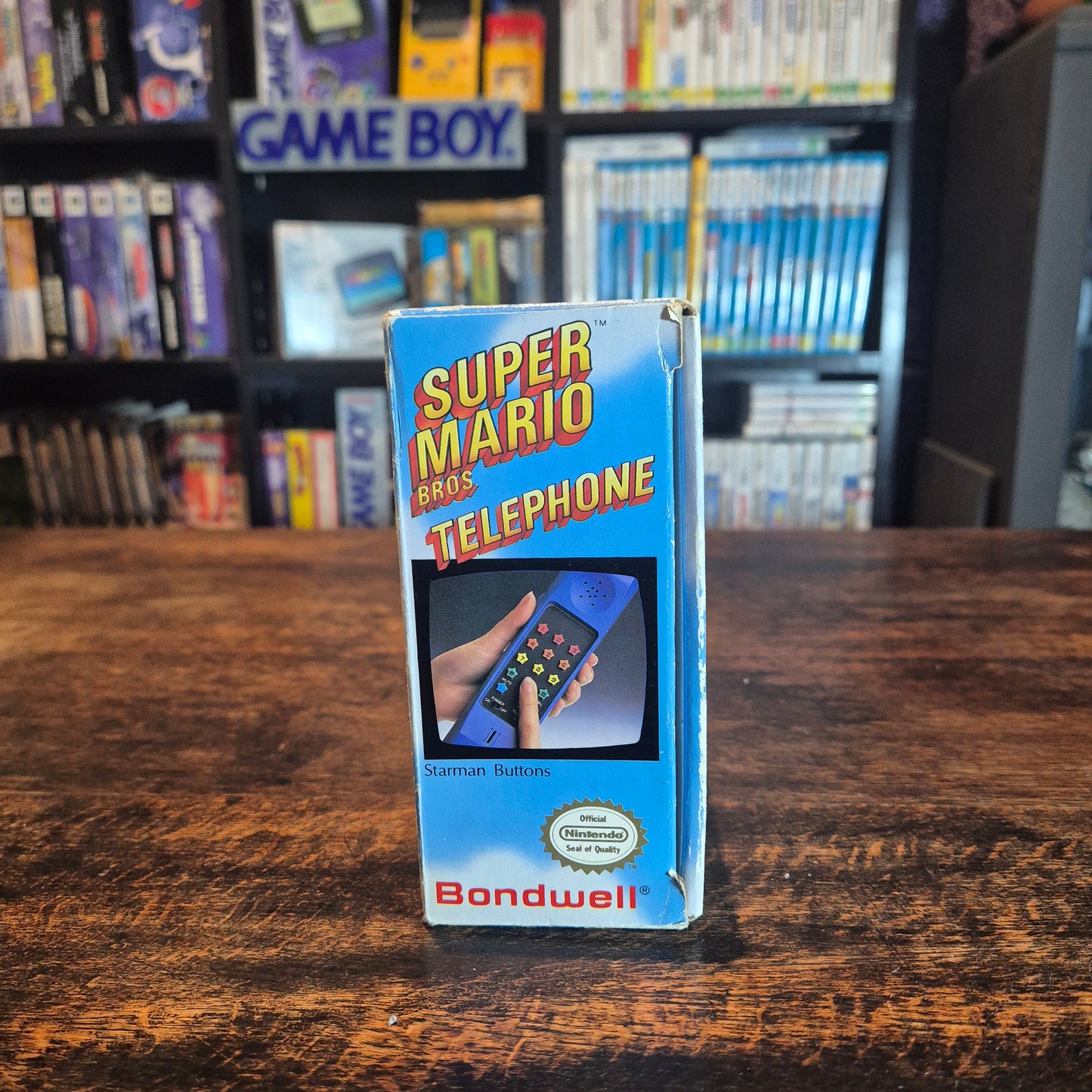 1990 Super Mario Bros Telephone - Blue - Official Nintendo - Boxed