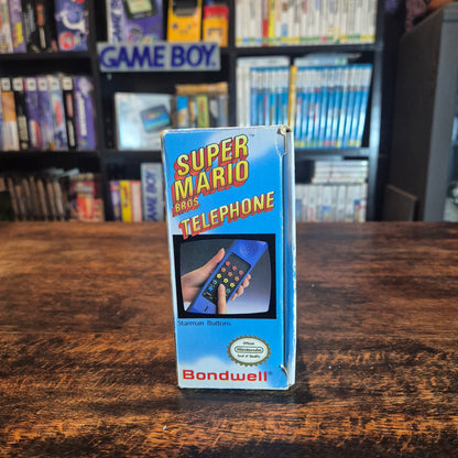 1990 Super Mario Bros Telephone - Blue - Official Nintendo - Boxed