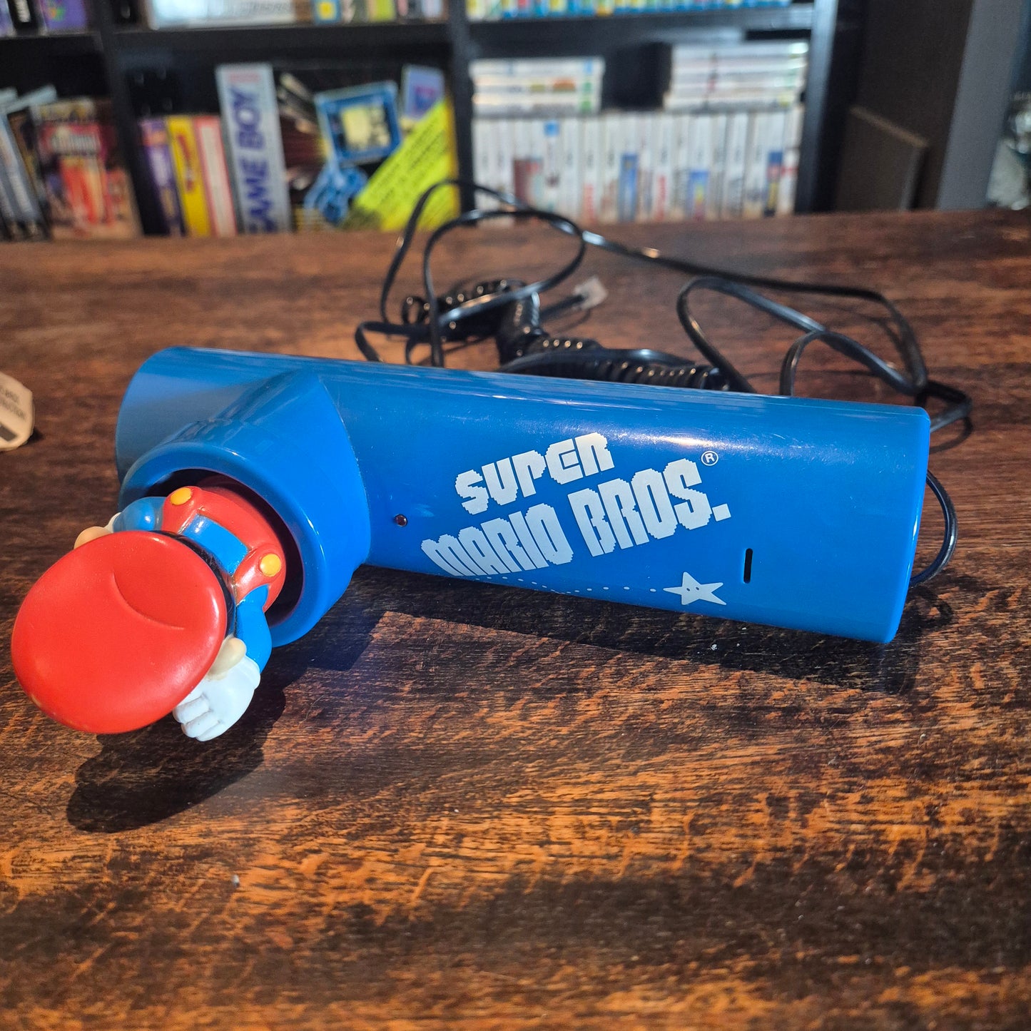 1990 Super Mario Bros Telephone - Blue - Official Nintendo - Boxed