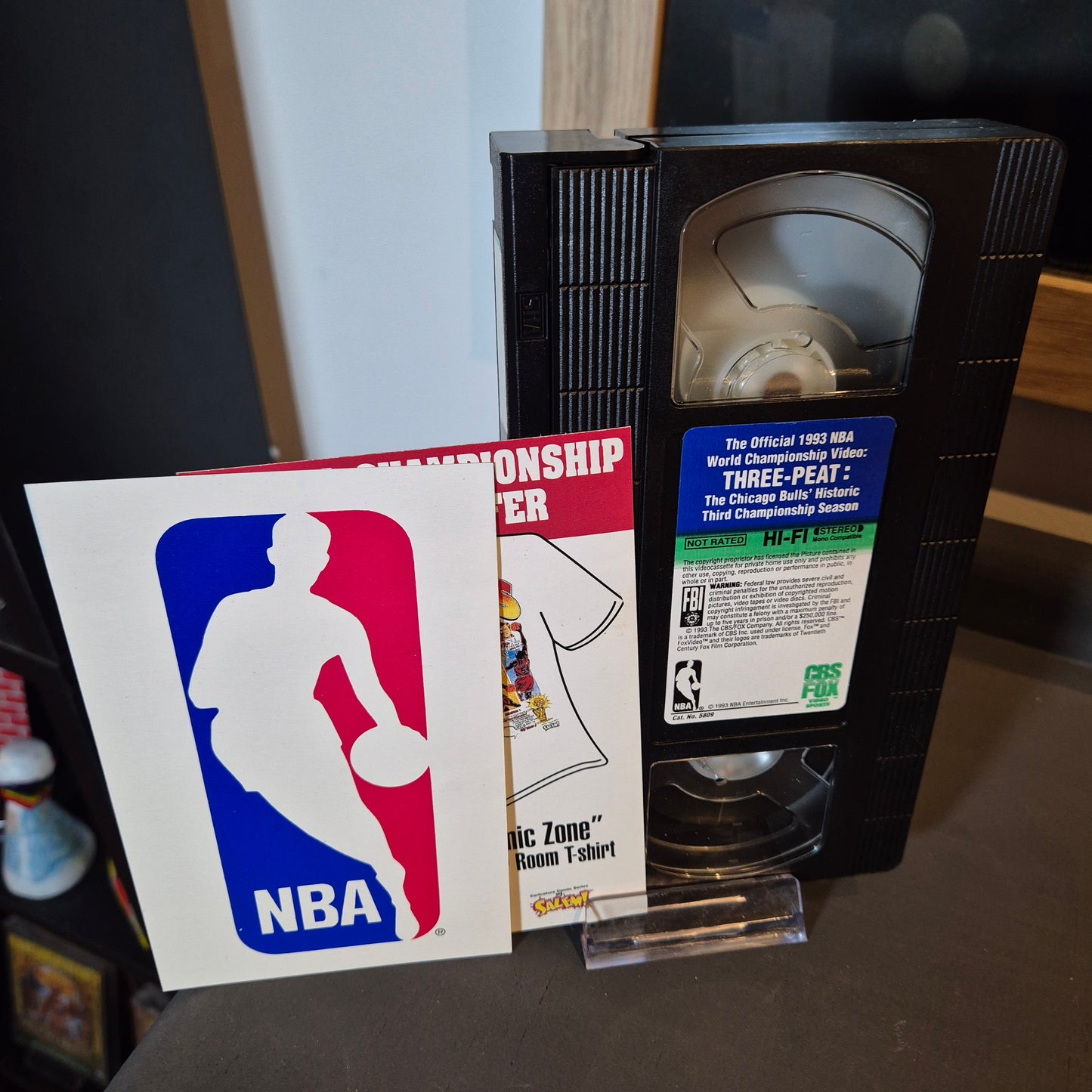 1993 Chicago Bulls Three- Peat NBA Championship VHS - CARDBOARD COVER
