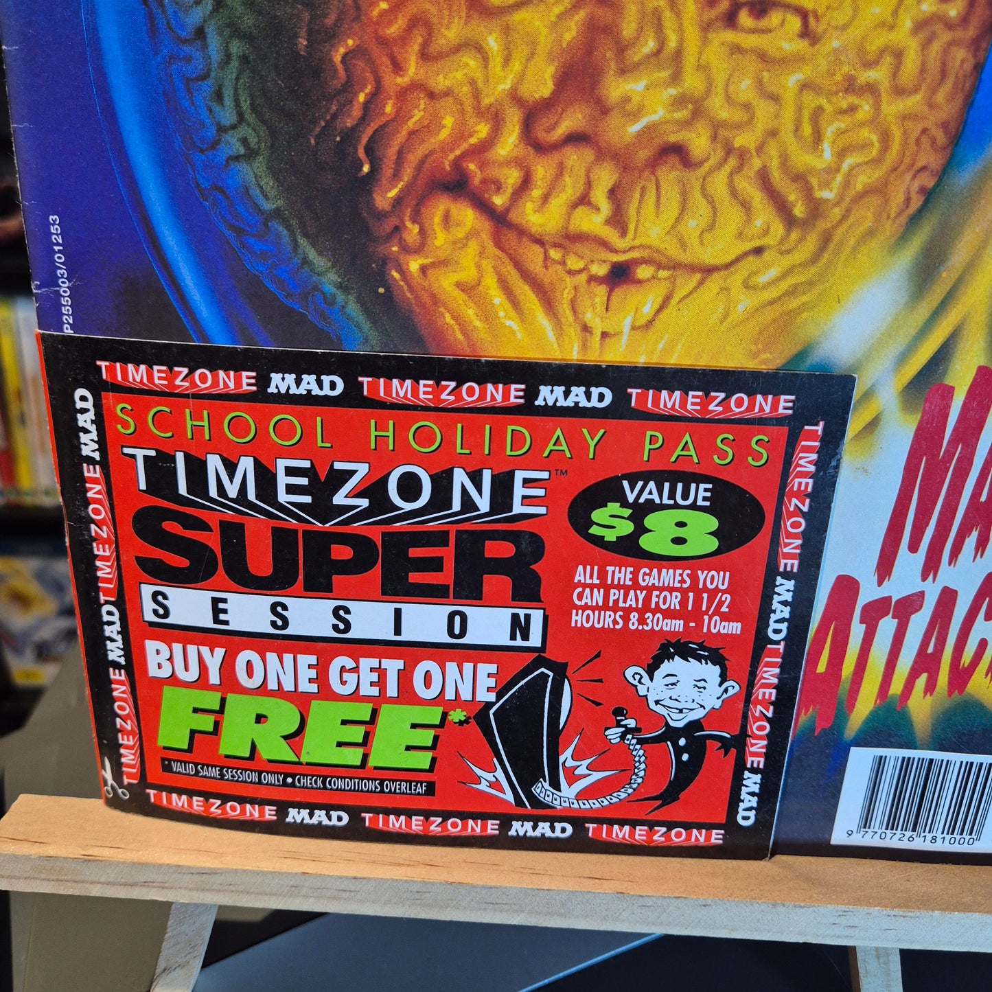 Australian Mad Magazine #351 - With Attached Timezone Advertisement