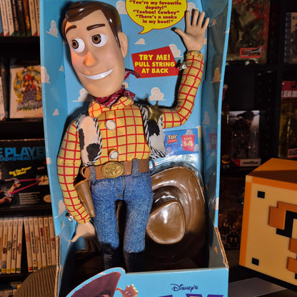 1995 Thinkway Poseable Pull-String Talking Woody - 1st Edition - SEALED